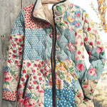 Karoline™ | Quilted Jacket in Floral Patchwork