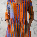 Elowen | Long Blouse with Expressive Print — view 2