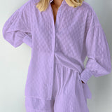 Elizabeth - Lightweight Set with Shirt and Shorts — view 2