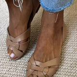 Serafina – Natural Woven Sandals — view 2