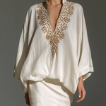 Elegant Two-Piece Set, White Blouse and Mini Skirt