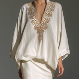 Elegant Two-Piece Set, White Blouse and Mini Skirt