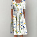 Hailey | Elegant and Casual Floral Dress with Pockets — view 4