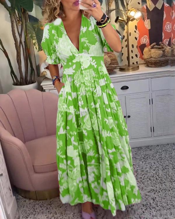 Floriana - Vibrant Floral Dress — view 7