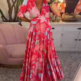 Floriana - Vibrant Floral Dress — view 10