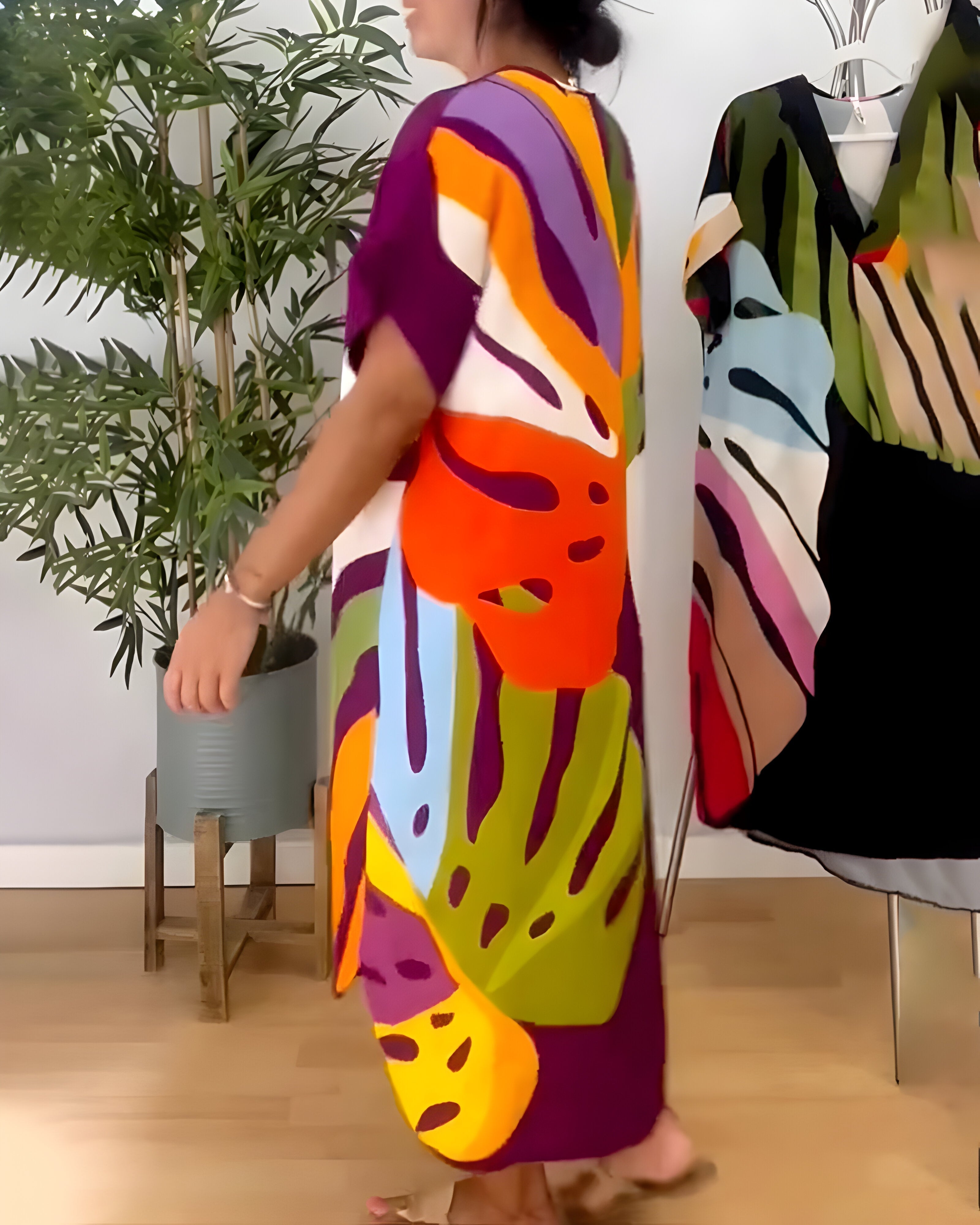 Rianna - Abstract Print Dress — view 9