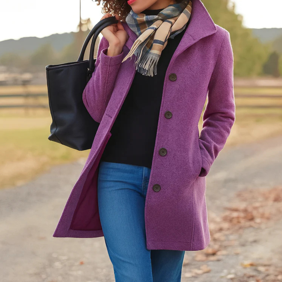 Aurora - Coat with a Button — view 4