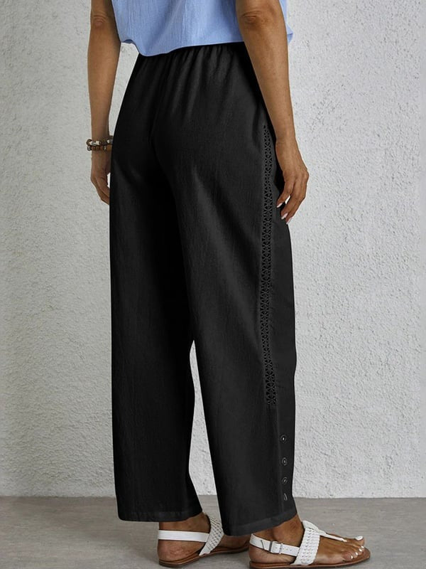 Shania - Relaxed Pants with Buttons — view 8