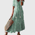 Amalia | Boho Vintage Maxi Dress for Summer — view 2