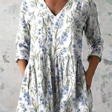Brielle | Long Blouse with Bold Print — view 2