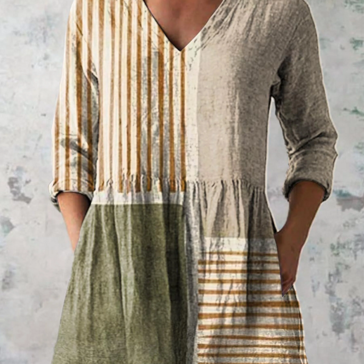 Maeve | Long Blouse with Bold Print — view 2