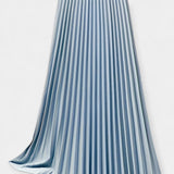 Long Pleated Satin Skirt — view 9