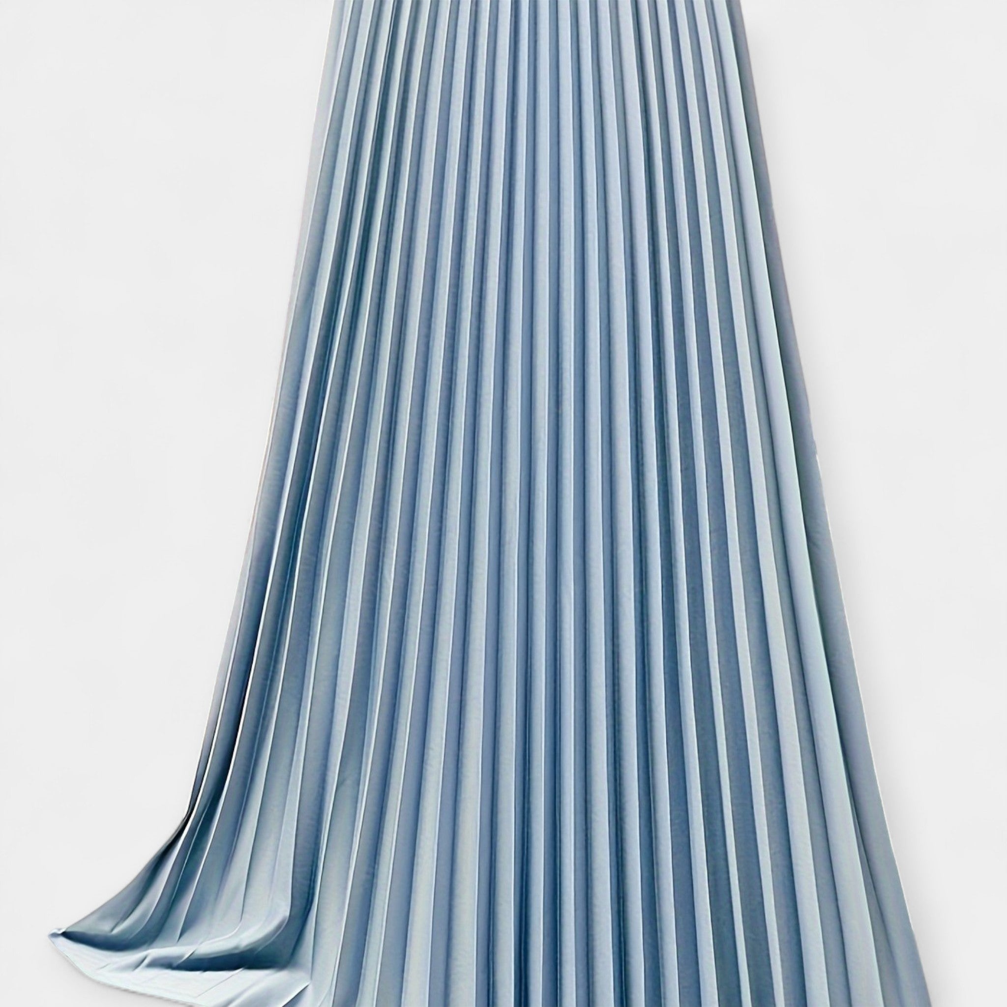 Long Pleated Satin Skirt — view 9