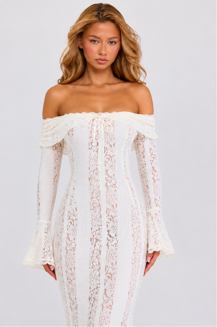 Ethereal Lace Gown Maxi — view 11