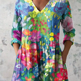 Eden | Long Blouse with Bold Print — view 2