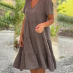 Bexley - Casual Summer Dress with V-Neck — view 6