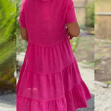 Bexley - Casual Summer Dress with V-Neck — view 7