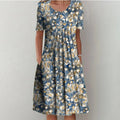 Hailey | Elegant and Casual Floral Dress with Pockets — view 5