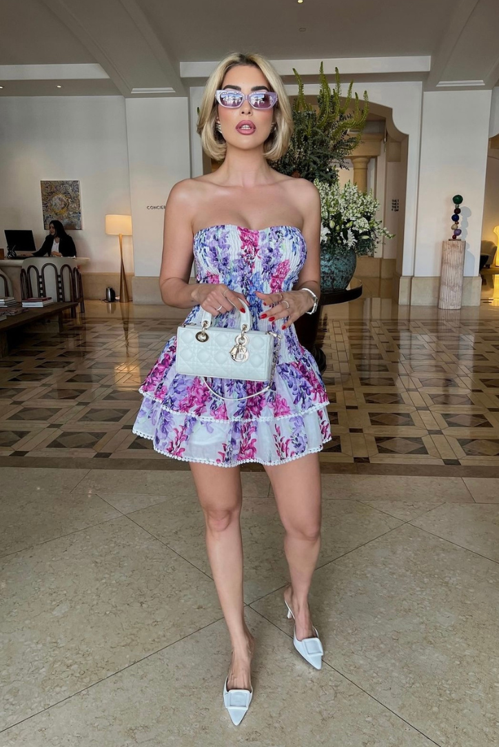 Micah - Mini Dress in Bubblegum Pink — view 2