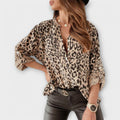 Iara - Modern Leopard Print Blouse