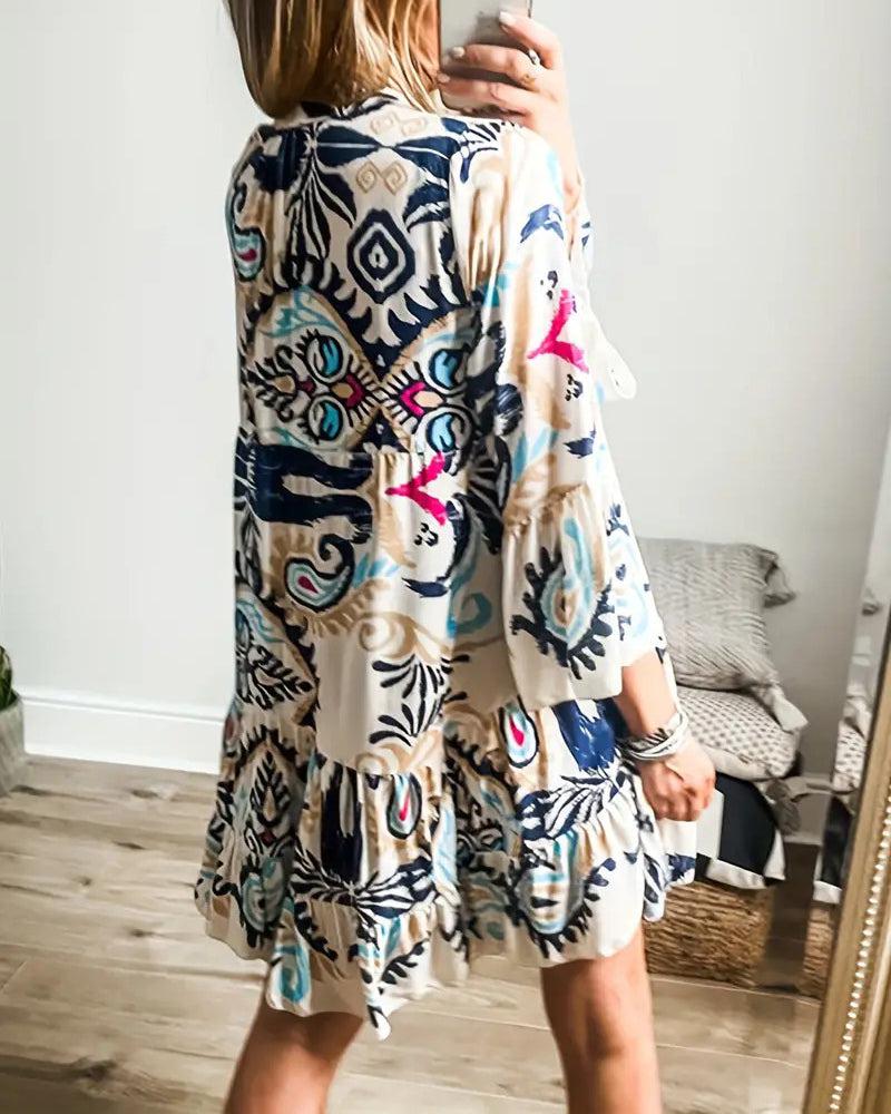 Veronique - Bohemian Tunic Dress — view 2