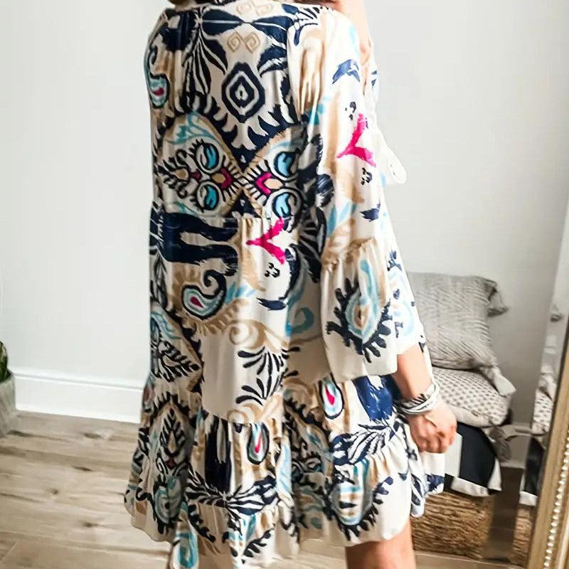 Veronique - Bohemian Tunic Dress — view 2
