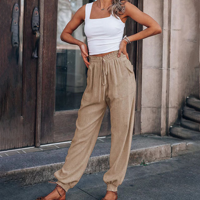 Kaeli – Elegant Drawstring Joggers — view 2