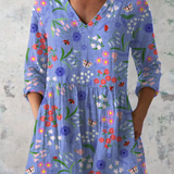 Amelie | Long Blouse with Bold Print — view 2