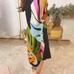 Rianna - Abstract Print Dress — view 5