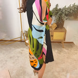 Rianna - Abstract Print Dress — view 5