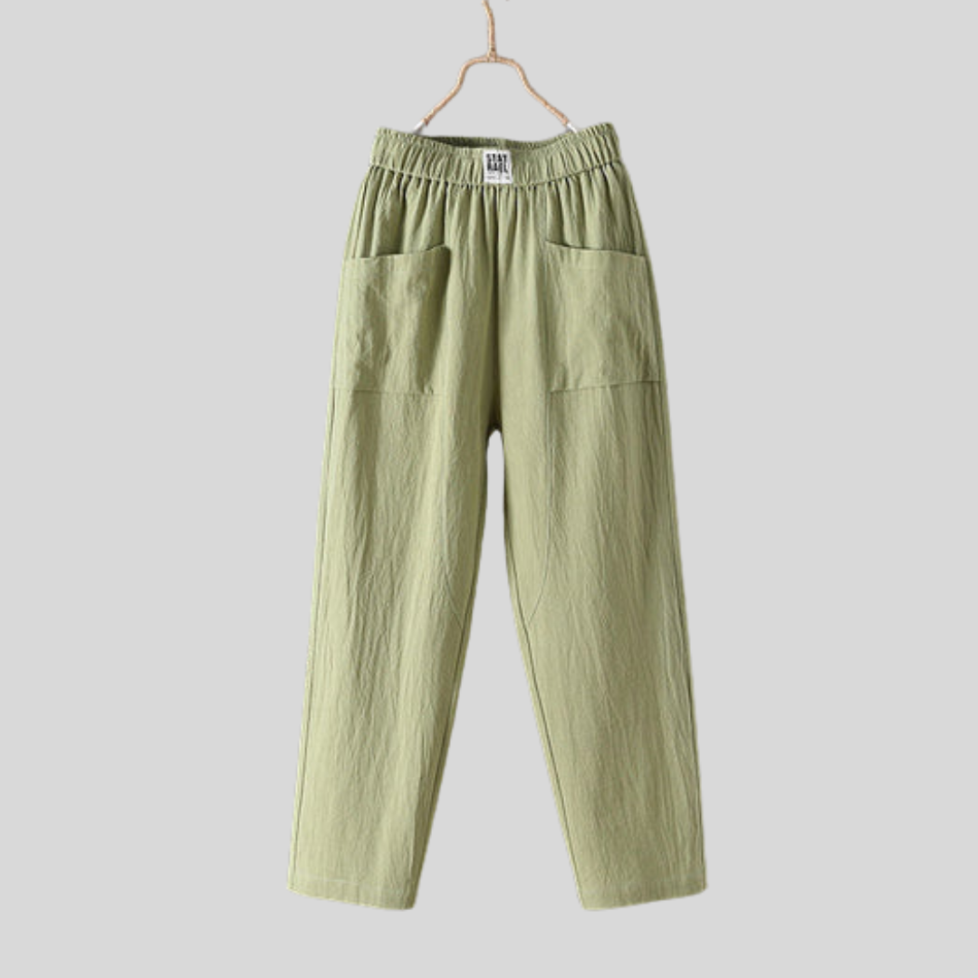Alyra - Relaxed Fit Pants with Pockets