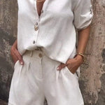 Melda - Lightweight Button-Up Set — view 7
