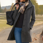 Aurora - Coat with a Button — view 2