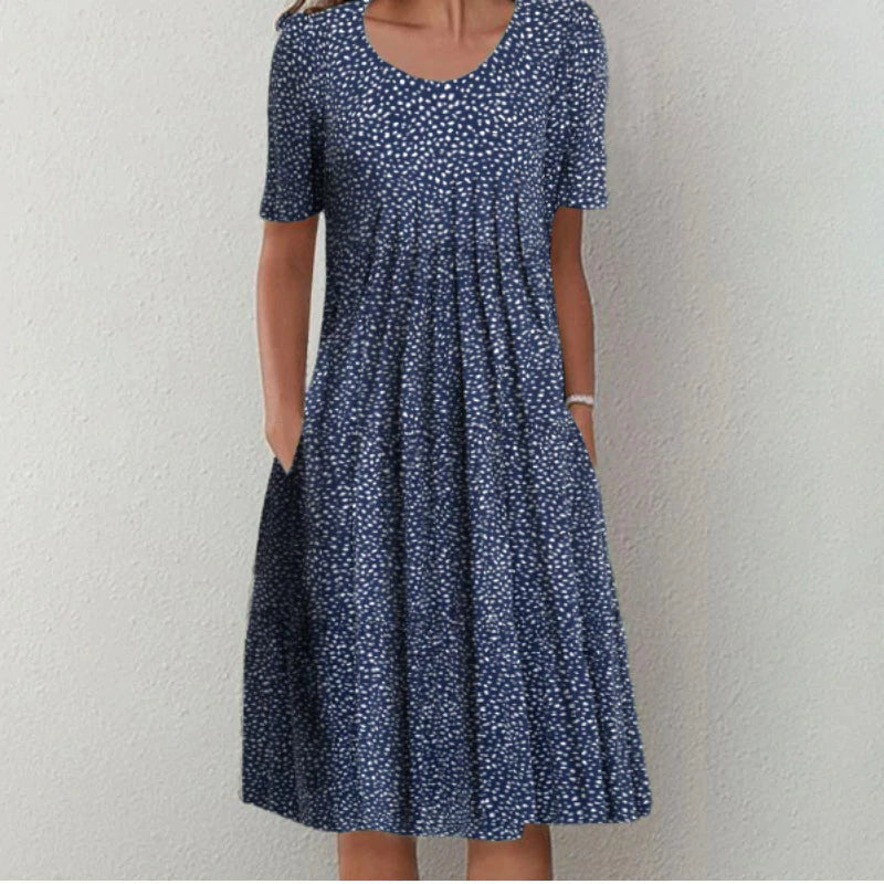 Hailey | Elegant and Casual Floral Dress with Pockets — view 8