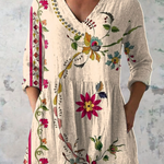 Aria | Long Blouse with Bold Print — view 2