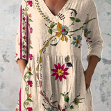 Aria | Long Blouse with Bold Print — view 2