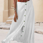 Syndy - Flowing Skirt with Buttons — view 8