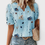 Emily - Blouse with V-Neck — view 18