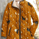 Wibke™ | Quilted Jacket with Cats and Moons