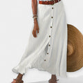 Semi-Sheer Maxi Skirt with Slit — view 4