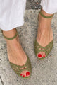 Isadora – Golden Braided Sandals — view 4