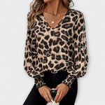 Joana - Stylish Leopard Blouse — view 2