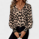Joana - Stylish Leopard Blouse — view 2