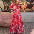 Floriana - Vibrant Floral Dress — view 4