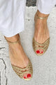 Isadora – Golden Braided Sandals