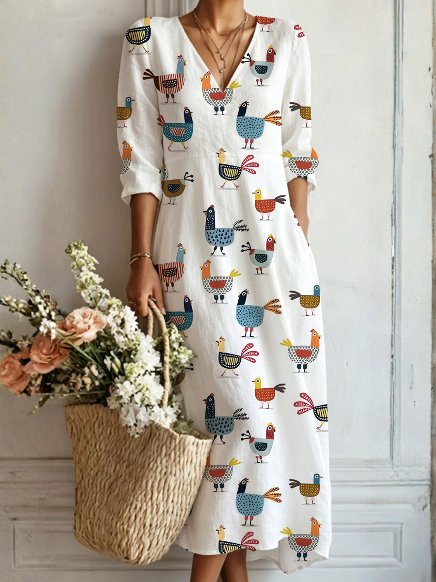 April – Long Boho Dress