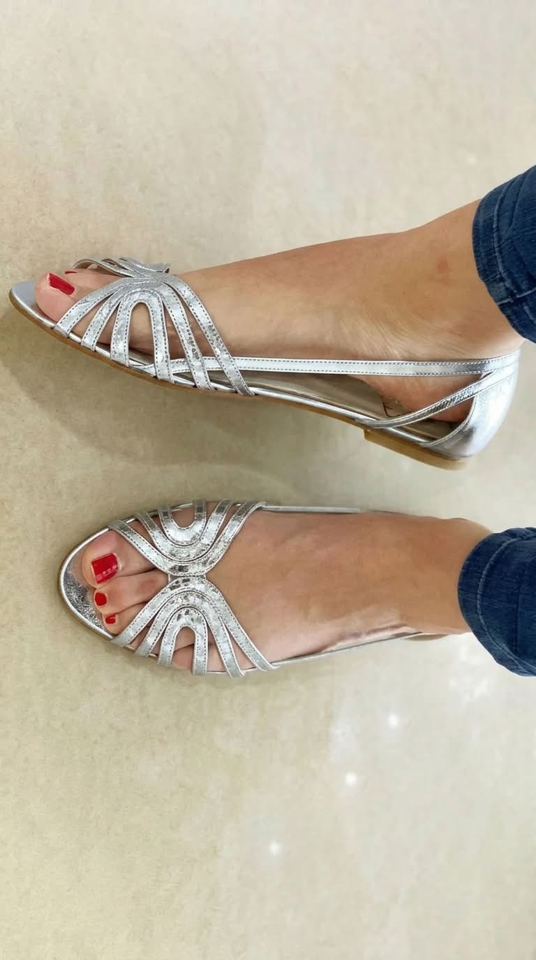 Éléonore – Bright Golden Sandals — view 2