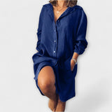Clara - Casual Linen Blouse — view 6