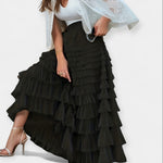 Elegant Skirt with Tulle Detail — view 6