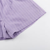 Purple - Set with Buttons and Lightweight Shorts — view 11